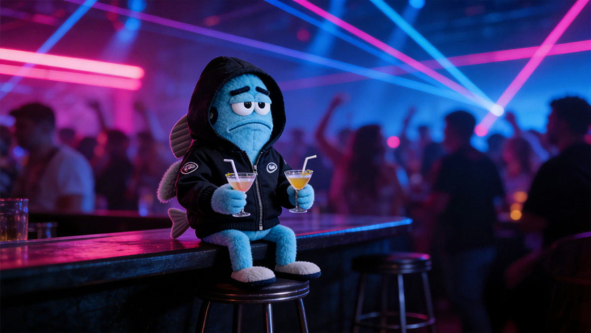 Bloo with coffee