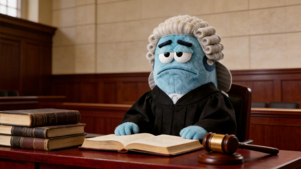 Bloo at desk